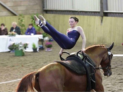 Photo of horse rider vaulting