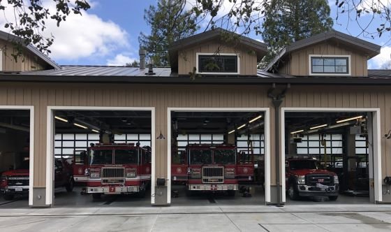 Apparatus Bay at Fire Station