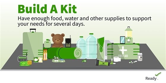 Build A Kit Graphic from ready.gov