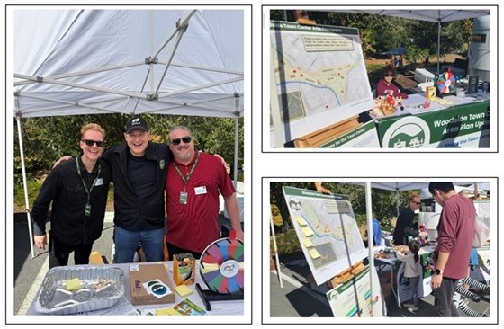 Photo of Town Manager Ledbetter Mayor Dombkowski and Planning Director Schaan