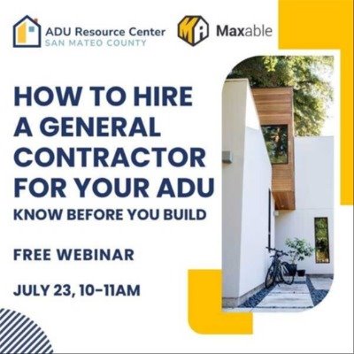 Graphic - San Mateo County ADU Resource Free ADU Feasibility Consult