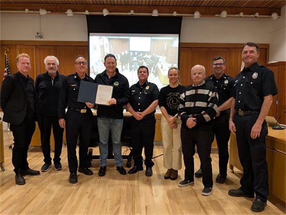 Photo of Woodside Fire Staff, Town Council and Town Manager