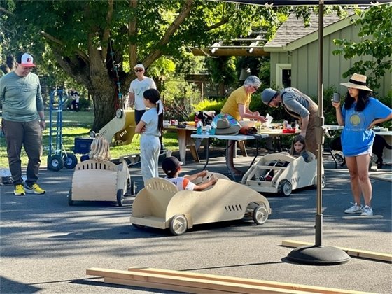 Photo of Soap Box Derby Build Day