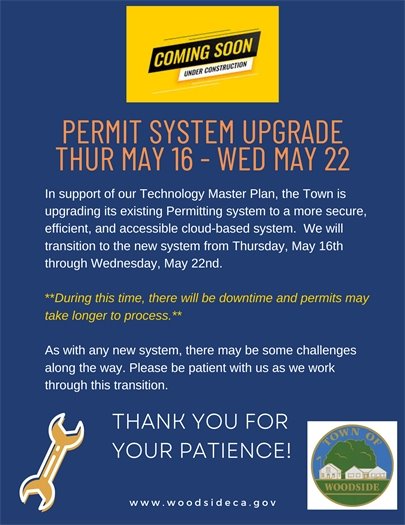 Permit System Upgrade Flyer