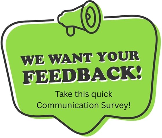 We want your feedback graphic