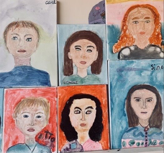 Image of Portraits from Art Class