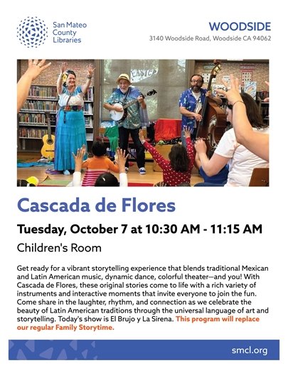 Library Flyer - Cascada de Flores