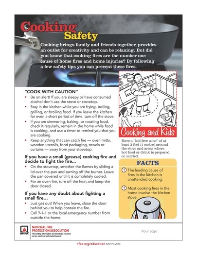 Cooking Safety Flyer