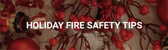 Holiday Fire Safety Tips Graphic