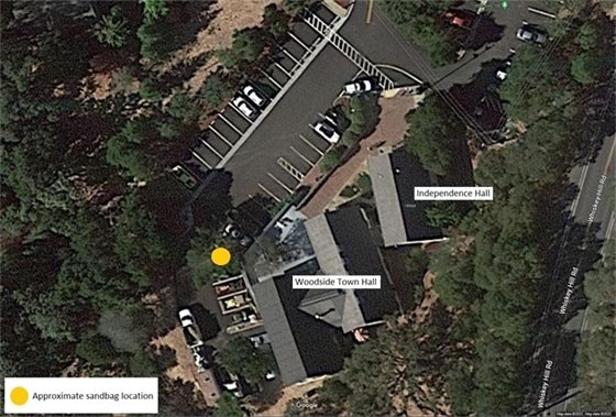 Sandbag Station Location at Town Hall