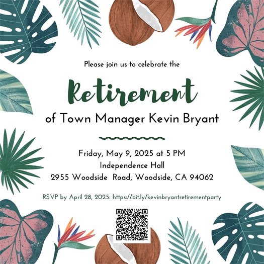 Town Manager Kevin Bryan'ts Retirement Party Invitation