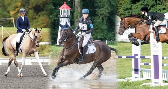 Photo of horse riders eventing