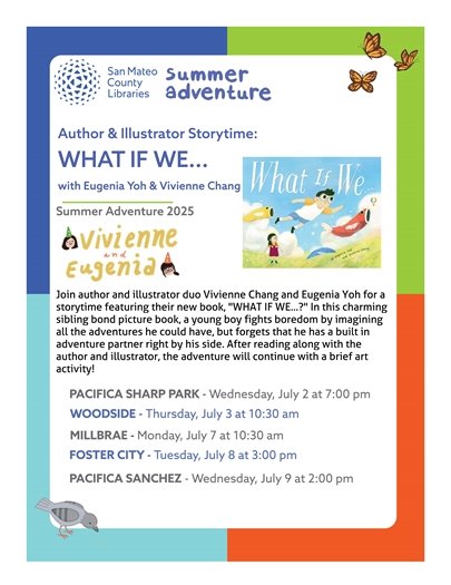 Library Flyer - Storytime with What If We Author