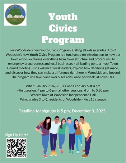 Flyer for Youth Civics Program