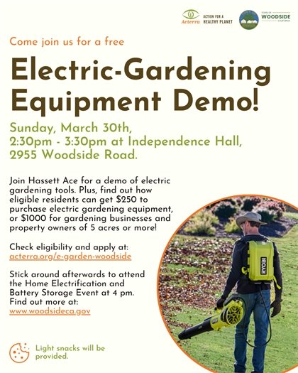 Flyer E-Garden Equipment Demo