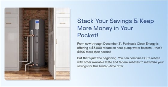 Water Heater and Description of PCE Rebate
