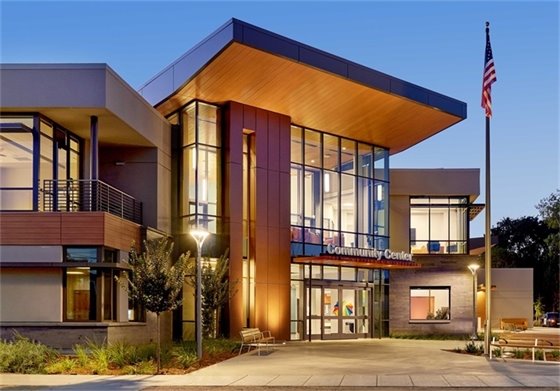 Photo of Burlingame Net-Zero-Energy Community Center