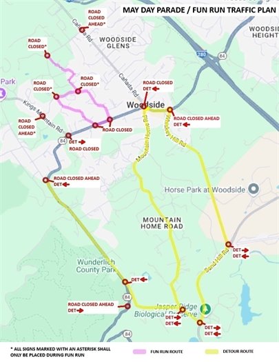 May Day Fun Run Route