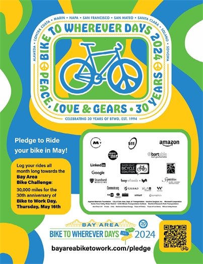 Bike to Wherever Days 2024 Poster