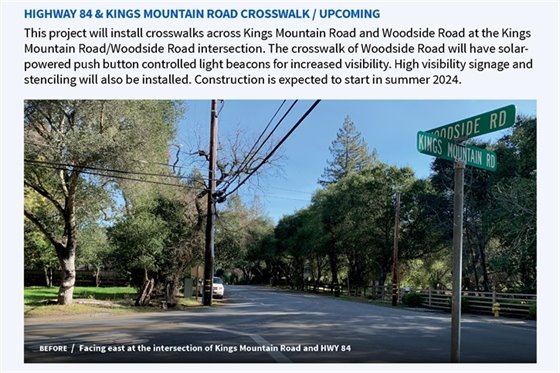 Hwy 84 and Kings Mountain Road Crosswalk