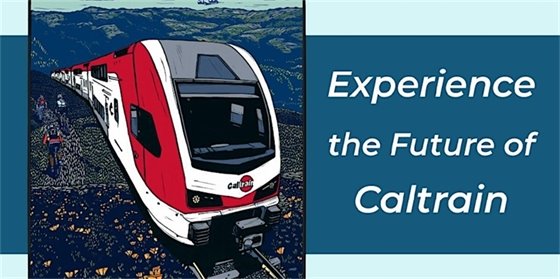 Caltrain Electric Train Image
