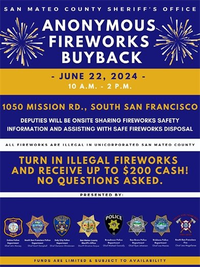 SMC Sheriff Fireworks Buyback Flyer