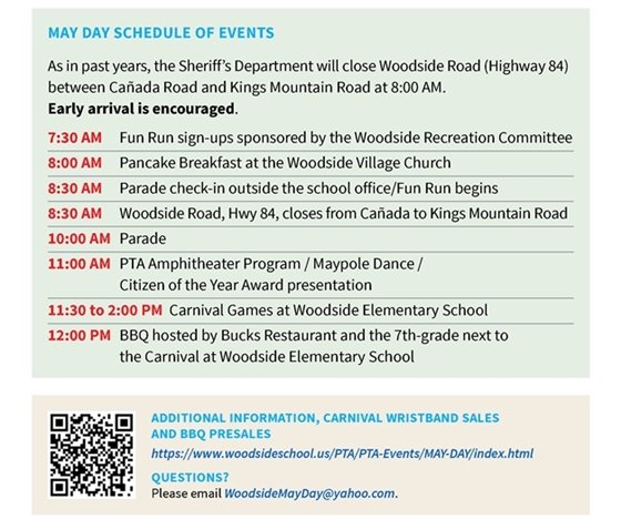 May Day Schedule of Events
