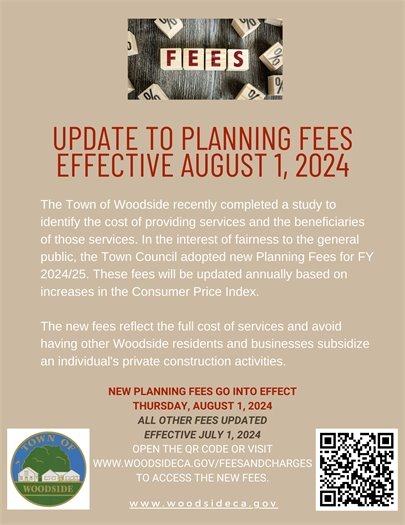 Updated Town Fees Flyer