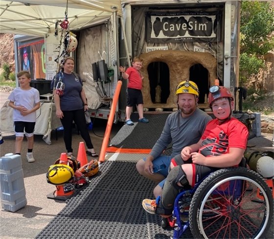 Photo of CaveSim Trailer and Setup